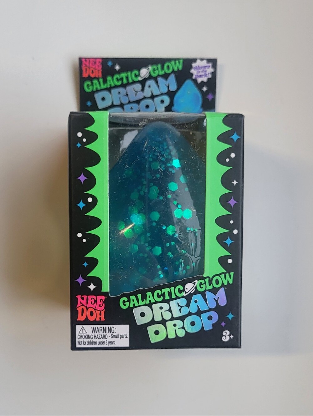 NeeDoh AUTHENTIC Galactic Glow Dream Drop - BLUE
